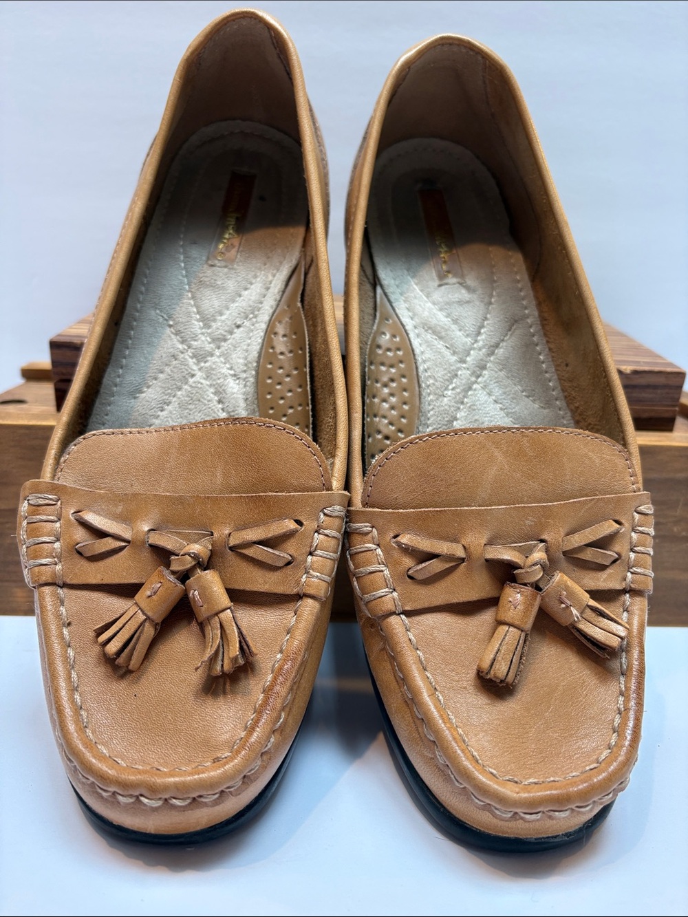 Thom McAn Camel Leather Loafer